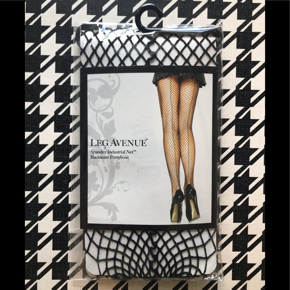 Spandex Industrial Net Backseam Pantyhose